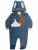 Комбинезон "Облачный зайчик" на молнии с капюшоном - Размер 62 - Цвет темно-синий - Картинка #3