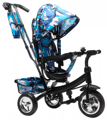 Велосипед детский трехколёсный  TSTX6588 
 - Цвет камуфляж синий - Картинка #9