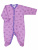 Комбинезон "Лавандовая поляна" с зайцами - Размер 68 - Цвет фиолетовый - Картинка #2