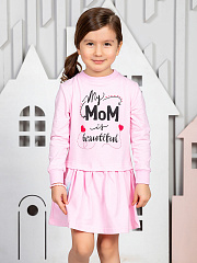 Платье "Моя мама красавица" - Размер 98 - Цвет розовый - Картинка #1